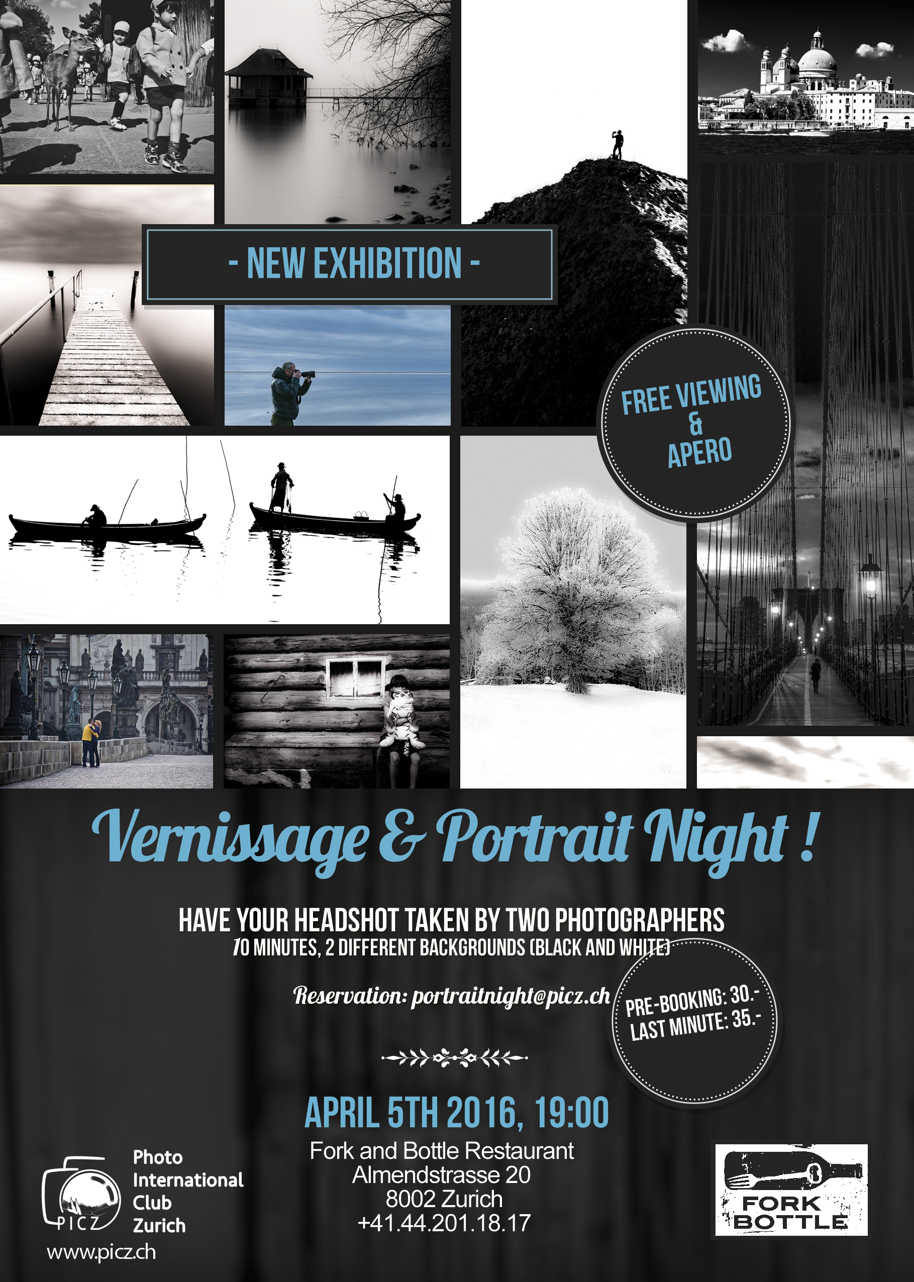 Vernissage of a new Photo Exhibition and Portrait Night