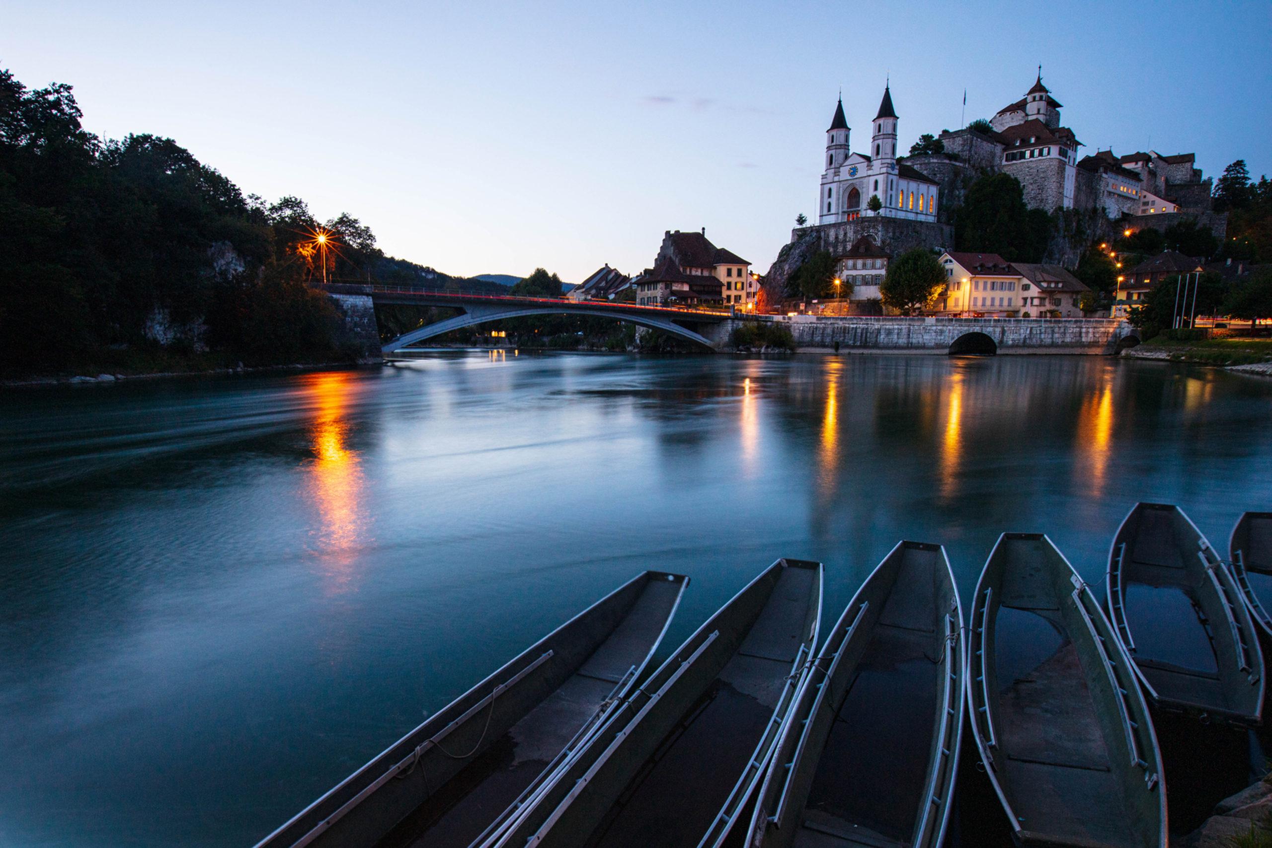 Blue hour in Aarburg